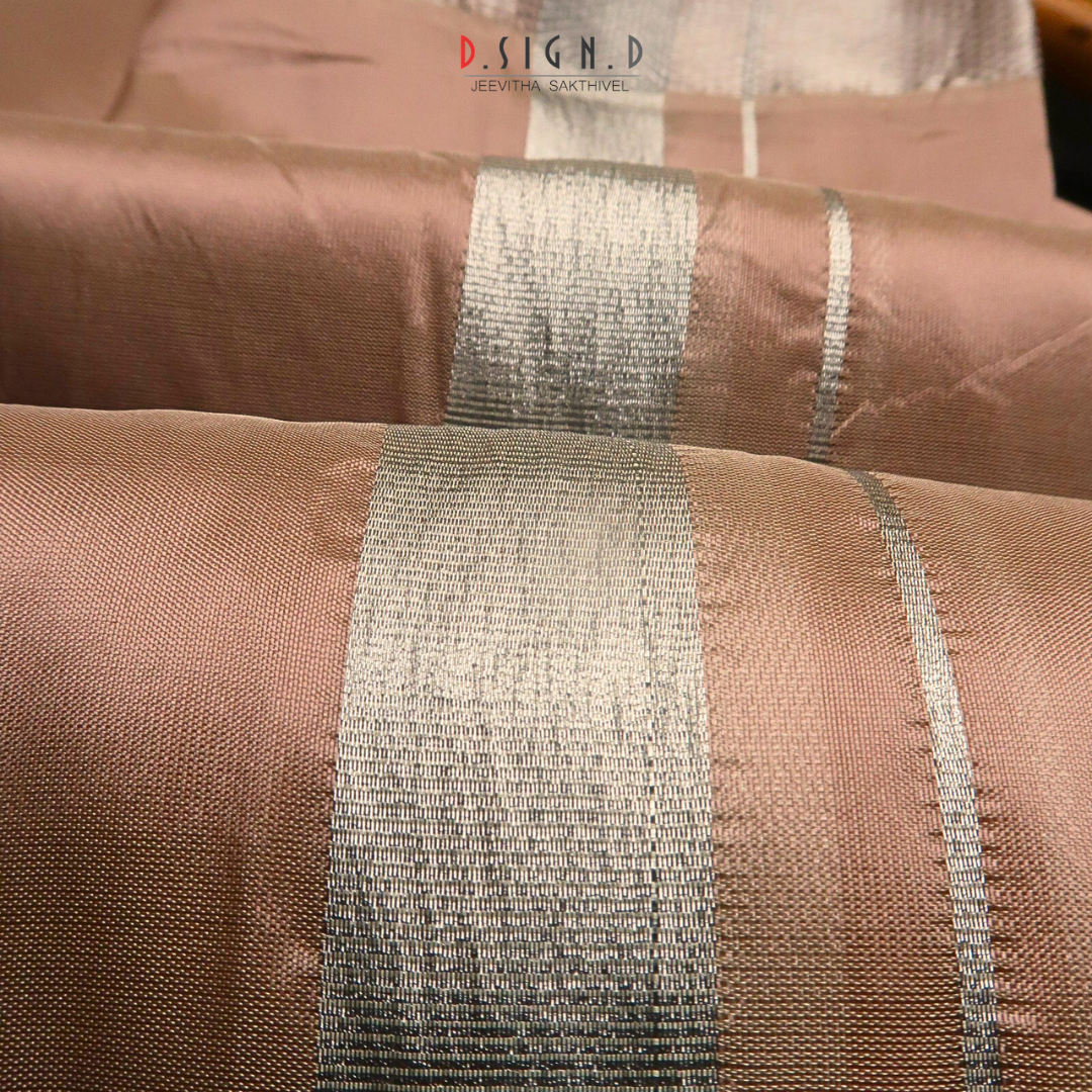 Taupe Semi silk dhoti & Shirt ( unstitched)