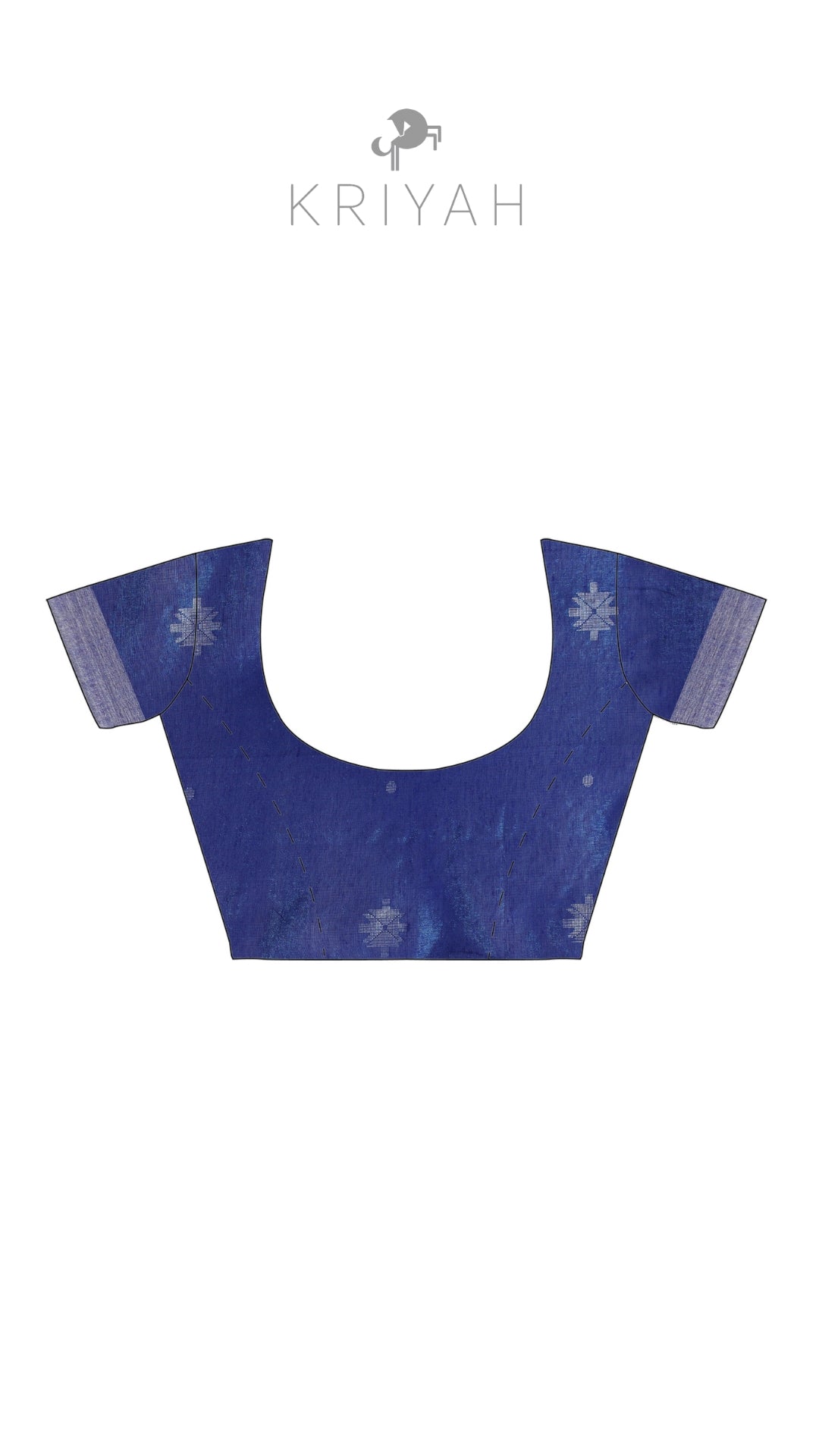 Blue Jamdhani Tissue Saree