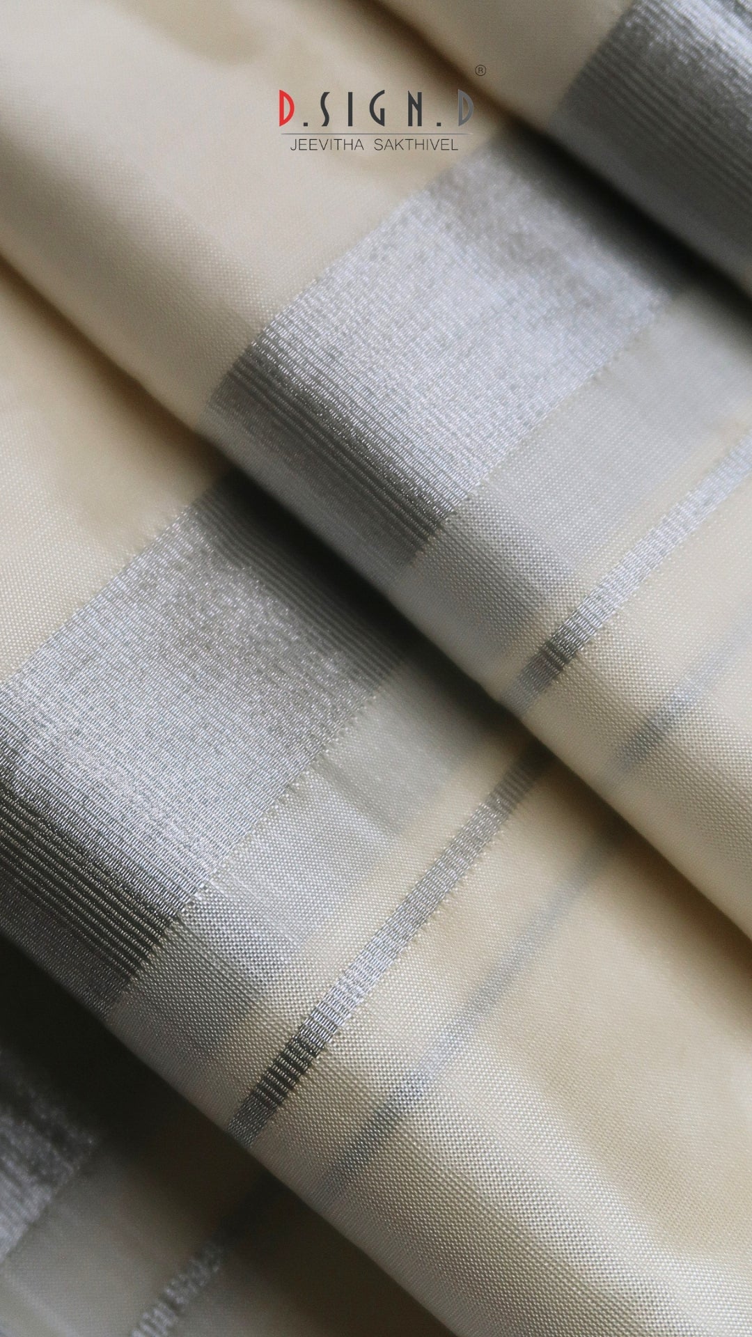 White semi silk silver zari dhoti with unstitched Shirt