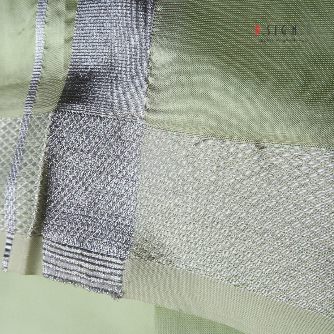 Pastel green Semi silk dhoti & Shirt ( unstitched)