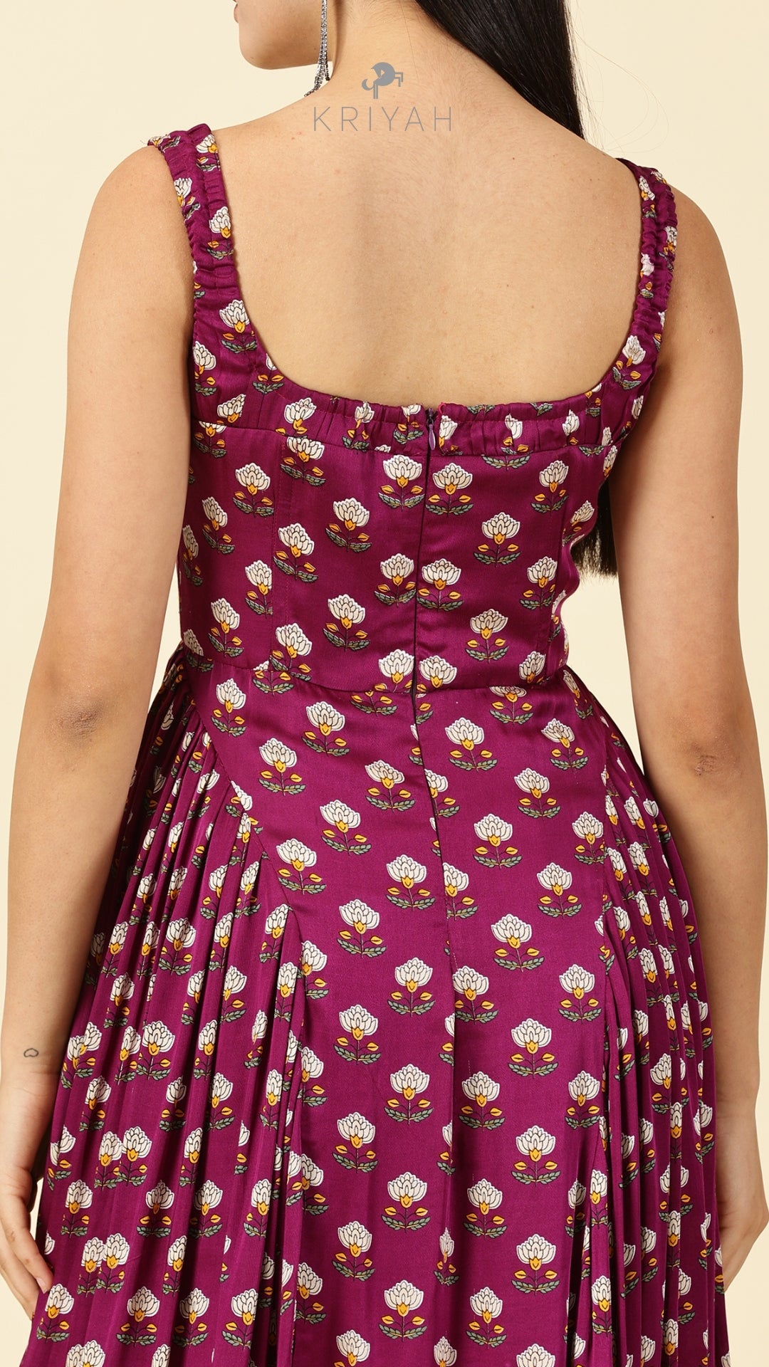 Magnolia- Plum corset gown