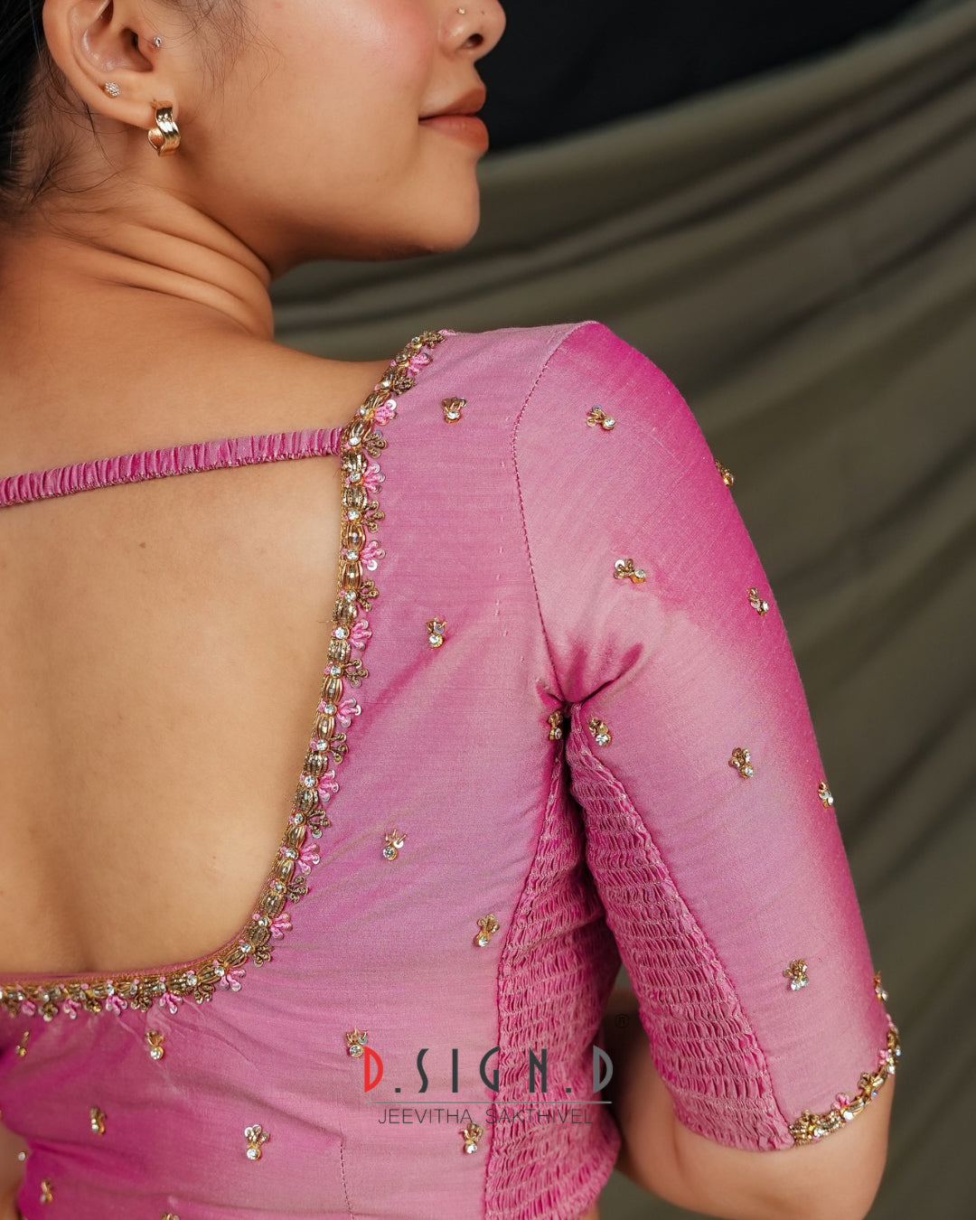 Anika - Pastel Pink Size flex Blouse