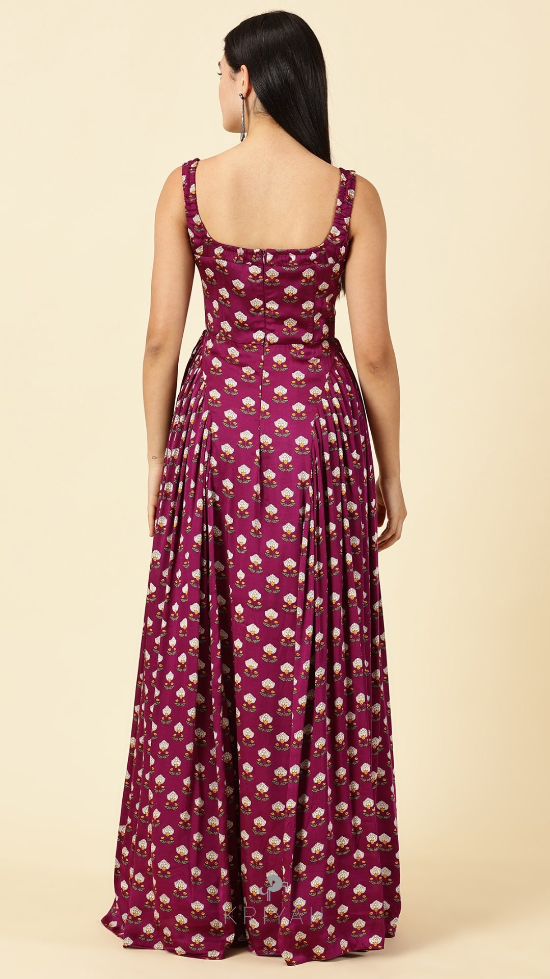 Magnolia- Plum corset gown