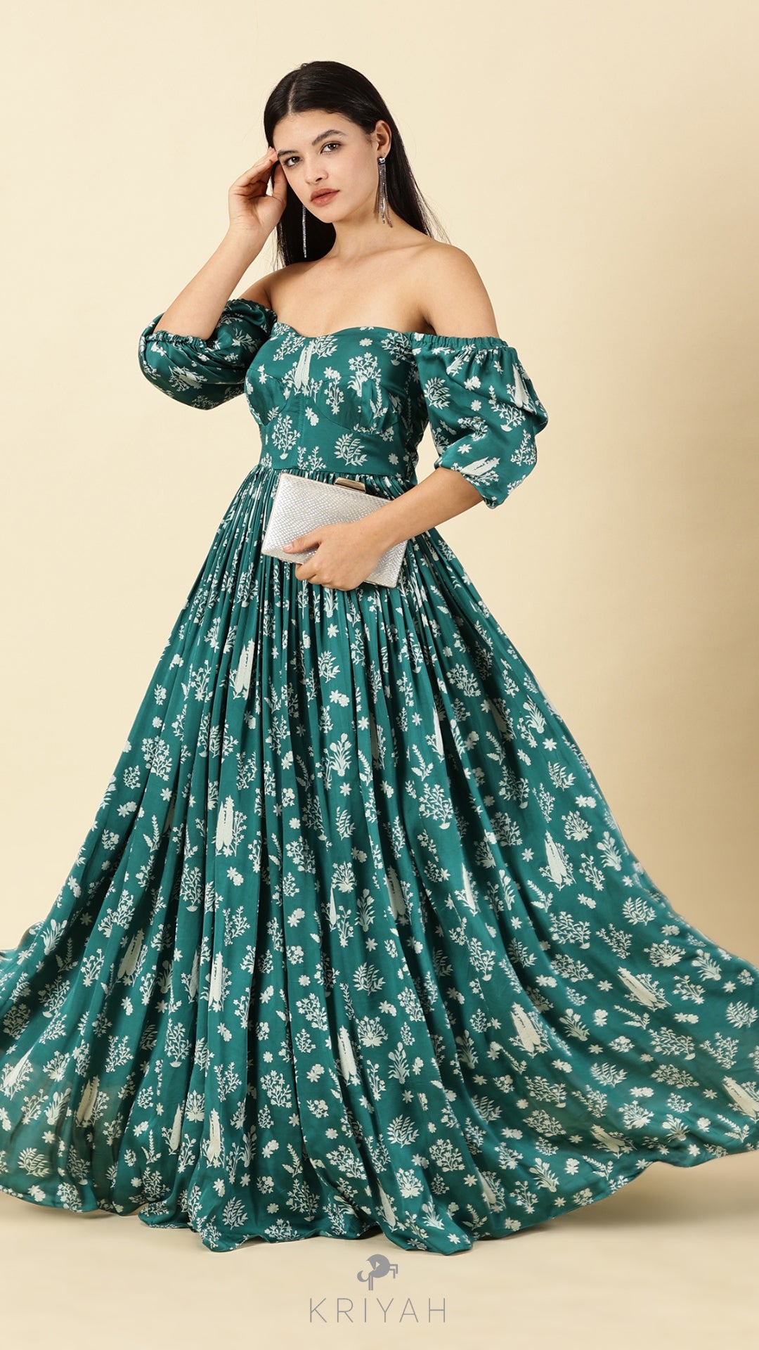 Magnolia- Green corset gown