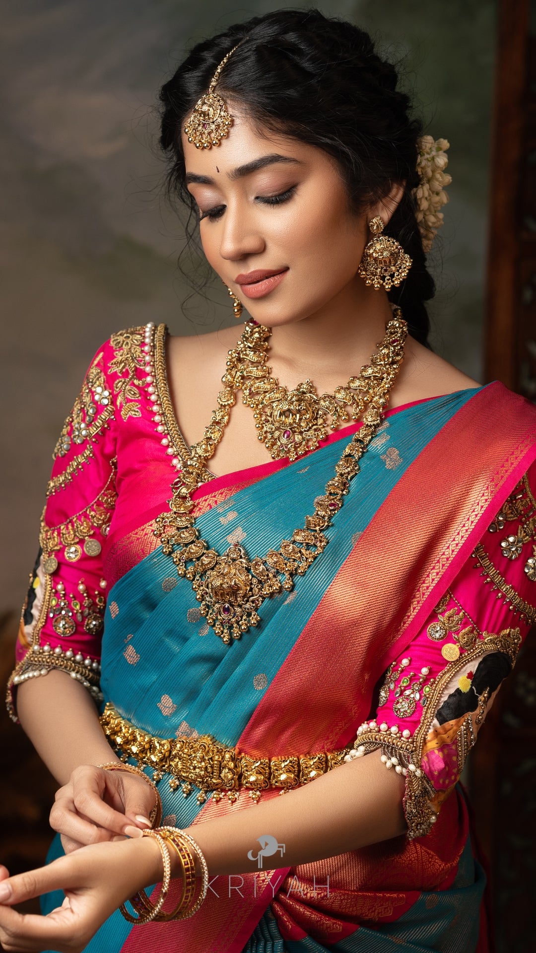 Blue Vaira Oosi saree