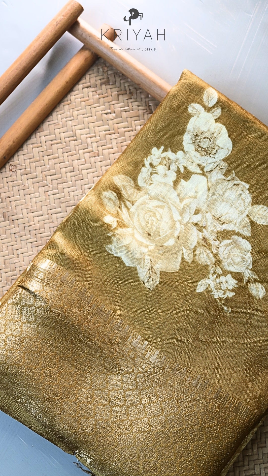 DOLA SILK SAREE WITH CHECK DESIGN MUSTARD