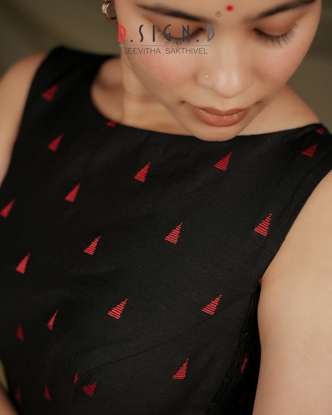 Heera Size flex Blouse - Black