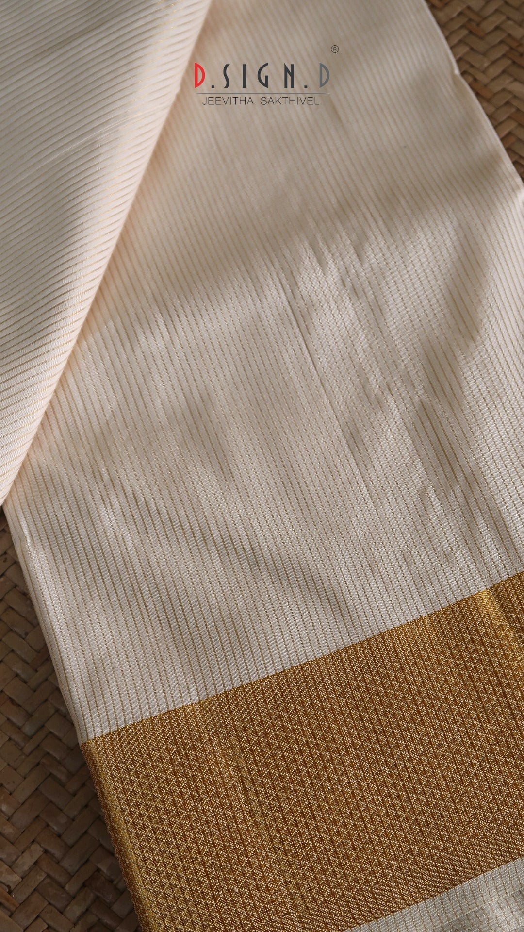 Off-white Cotton Silk Dhoti