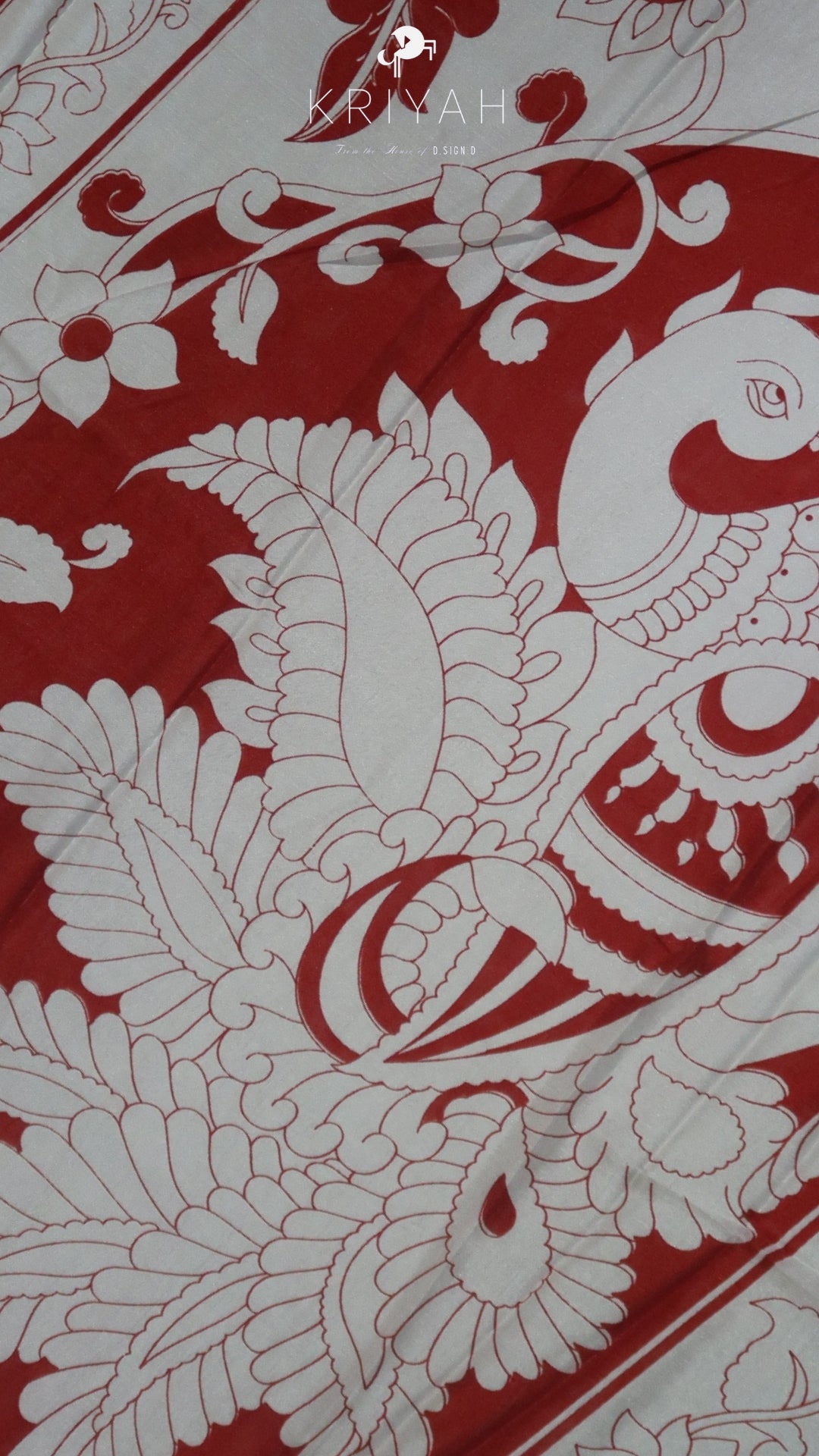 DOLA SILK SAREE WITH CHECKS PRINT RED