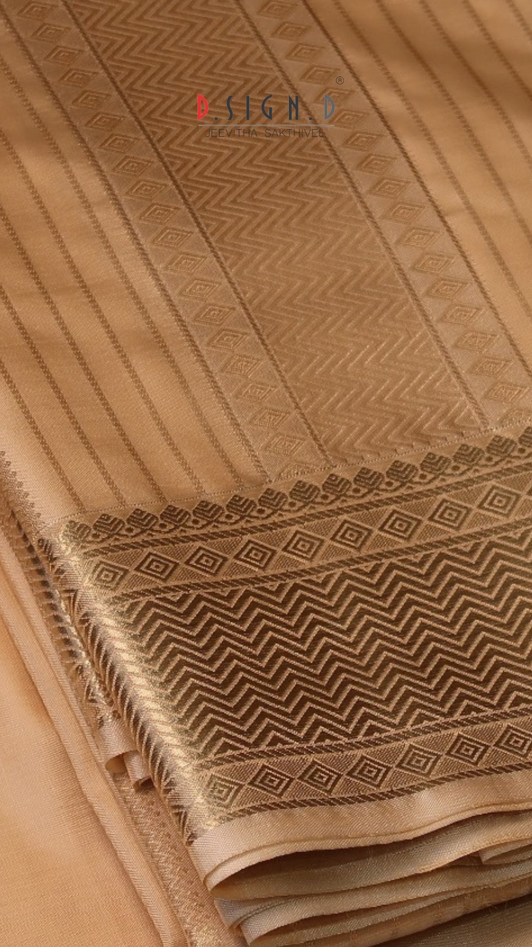 Gold Fine silk dhoti Set - Bridal