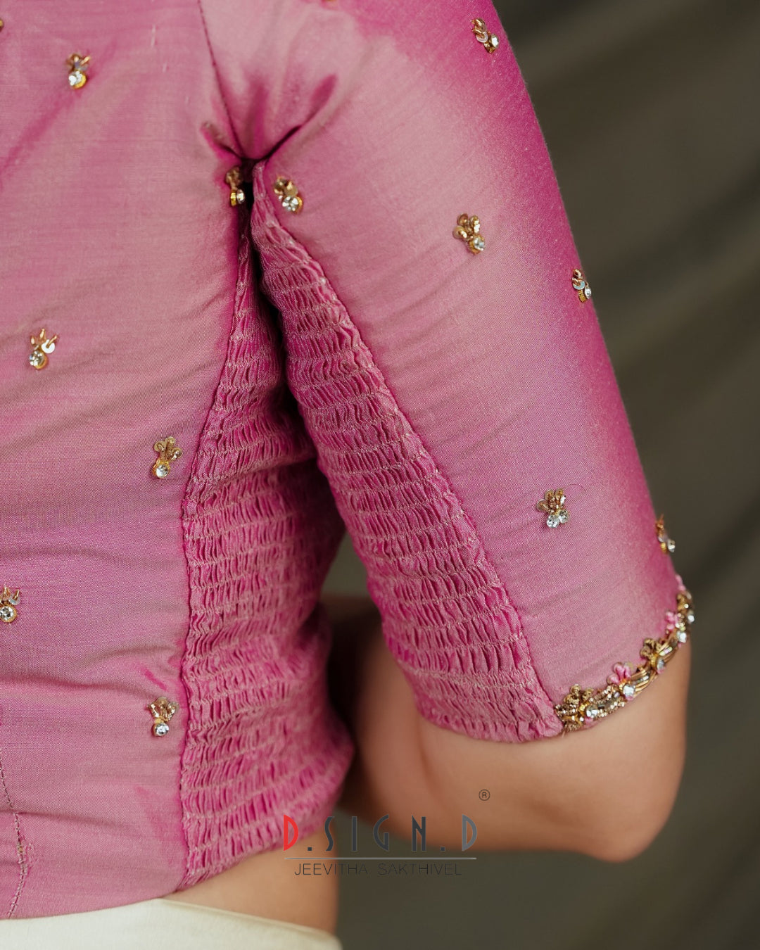 Anika - Pastel Pink Size flex Blouse