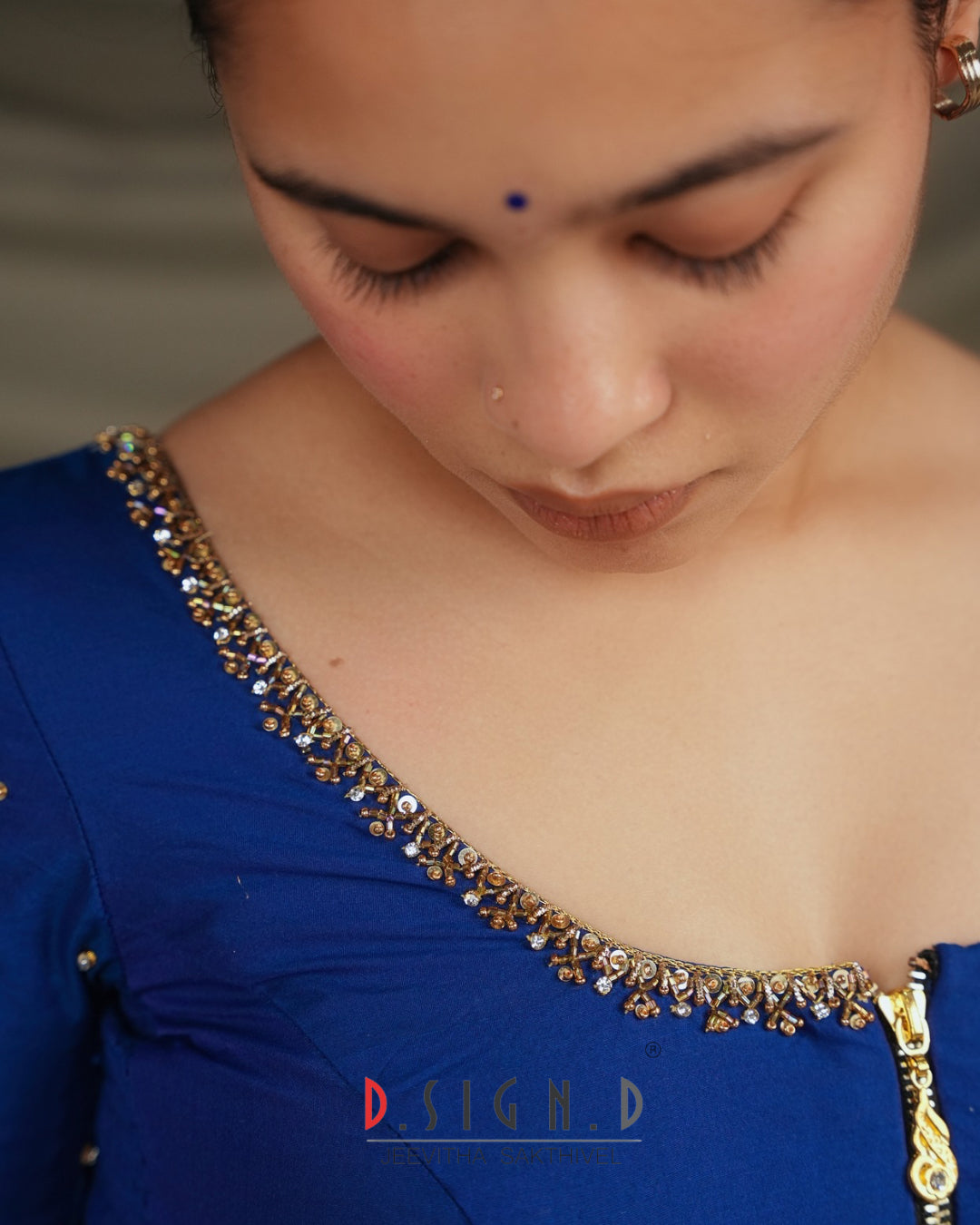 Anika - Blue Size flex Blouse