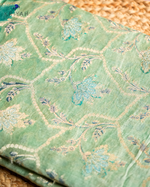 Chiniya silk Saree - Teal