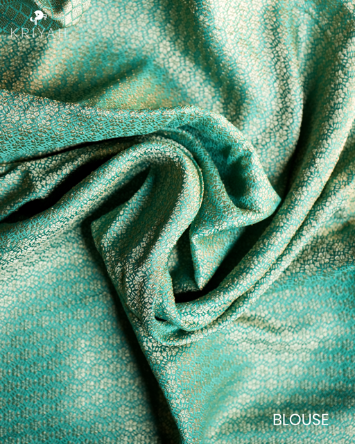 Chiniya silk Saree - Teal