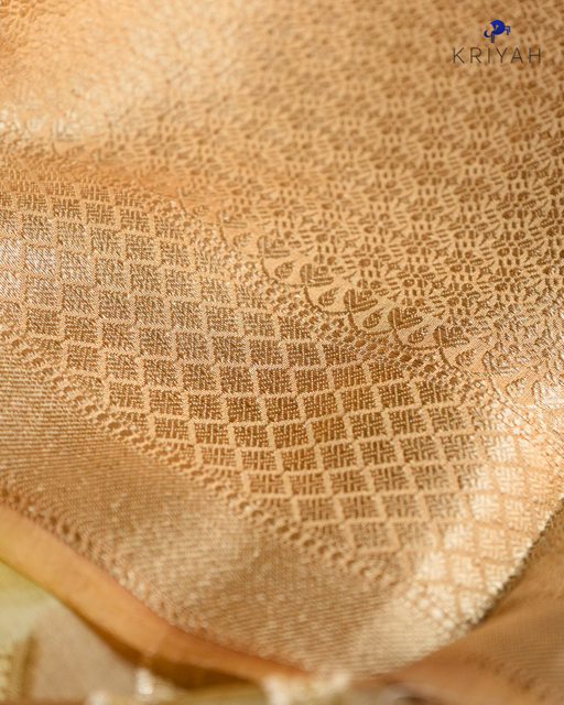 Chiniya silk Saree - Powder Yellow