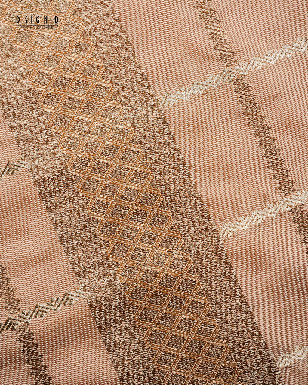 KATTAM FINE SILK DHOTI SET - COPPER