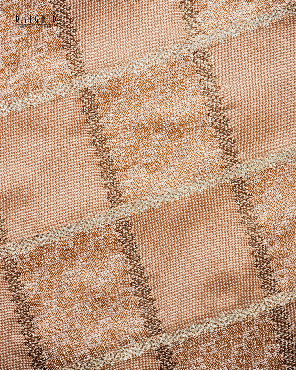 COPPER SIRU KATTAM SOFT SILK DHOTI SET