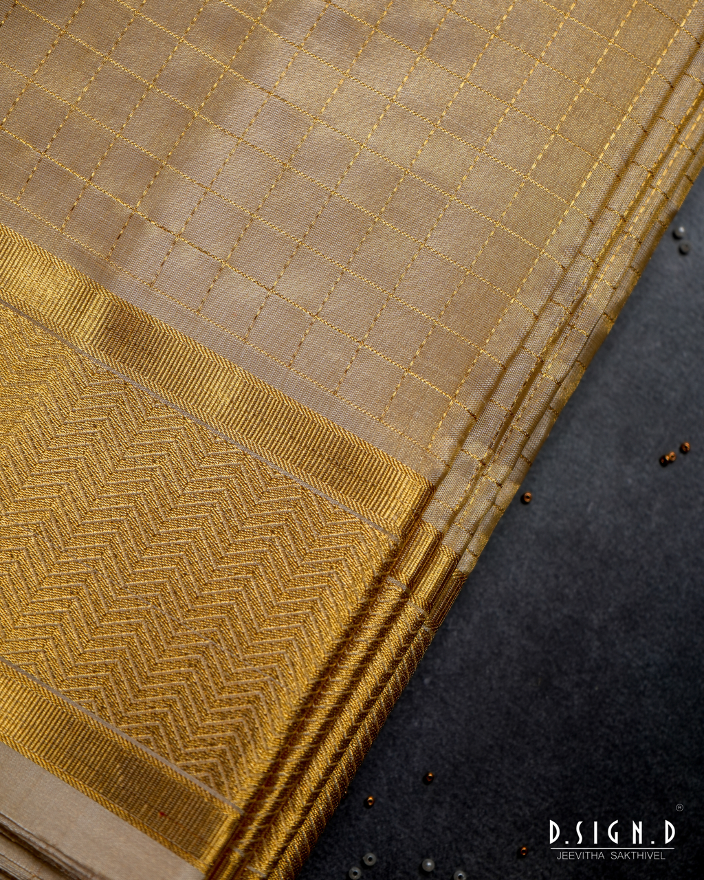 2G ZARI HANDLOOM TISSUE PURE SILK DHOTI SET WITH SHIRT 9x5