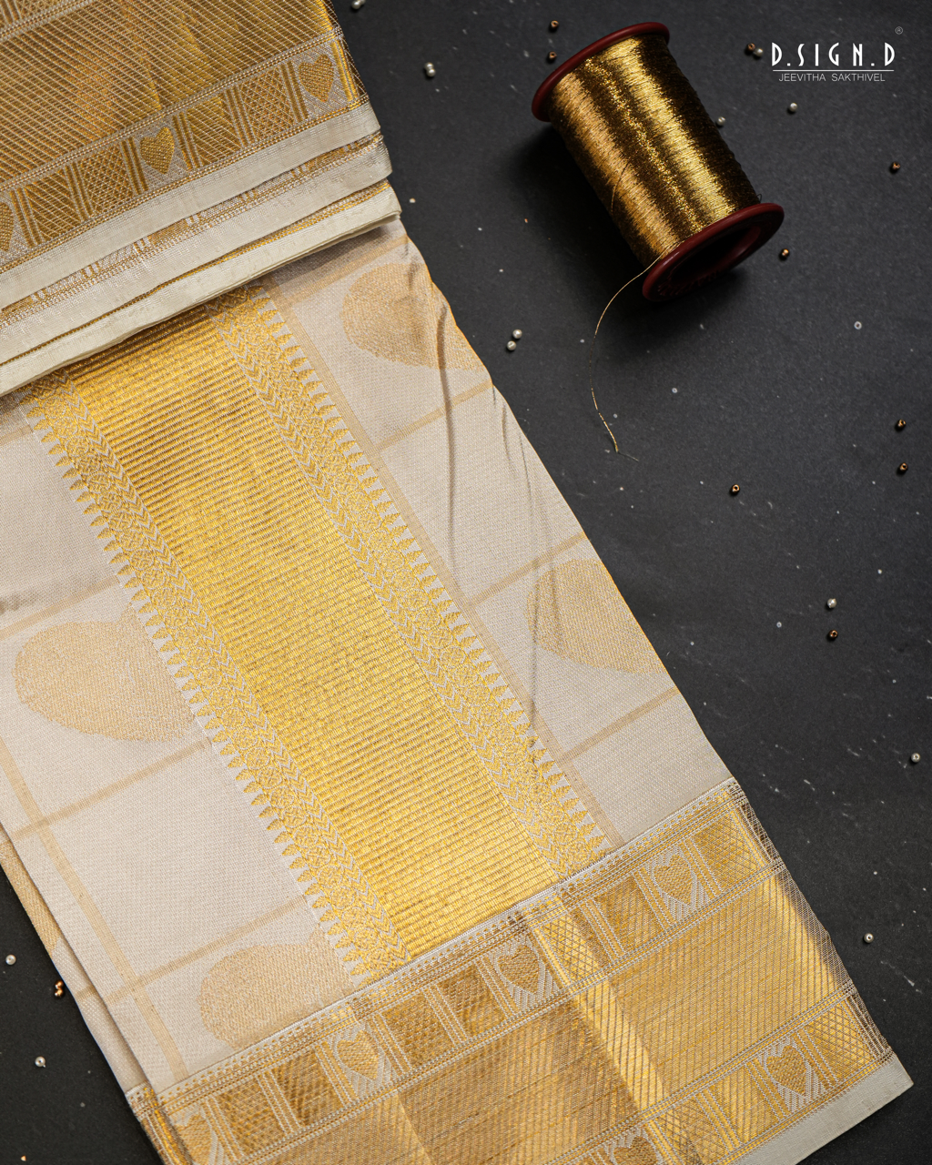 HEARTLOOM DESIGNER TISSUE SILK DHOTI