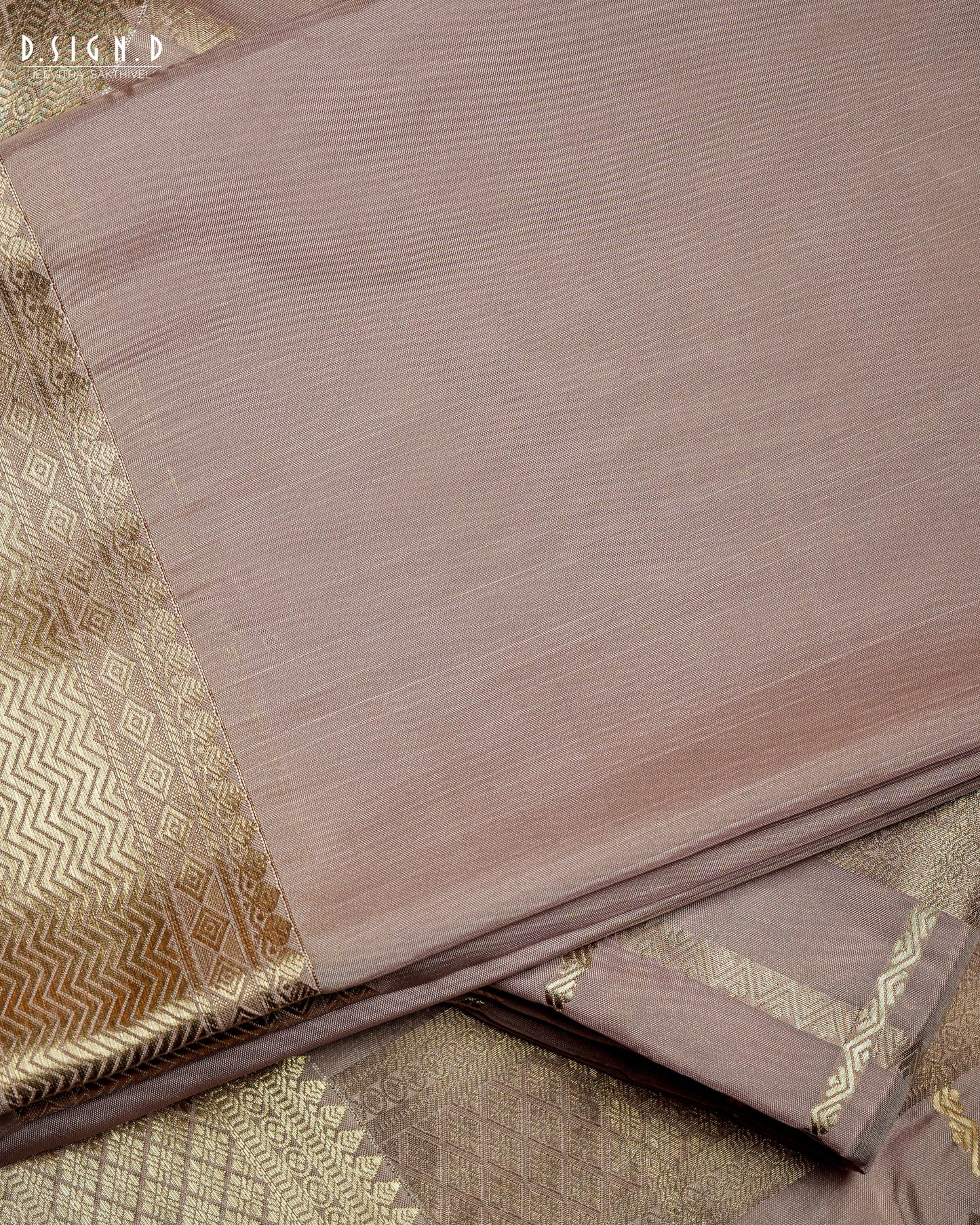 ROSE GOLD KATTAM FINE SILK DHOTI SET