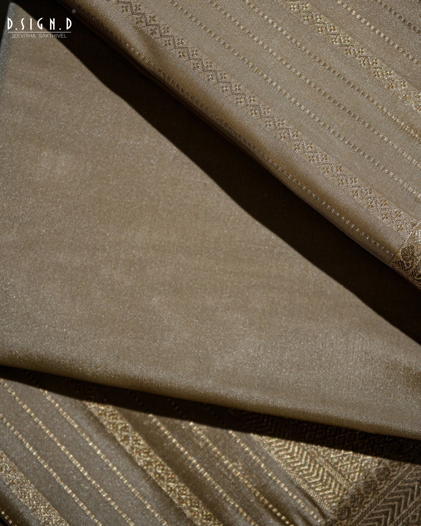 DARK GOLD FINE SILK DHOTI SET
