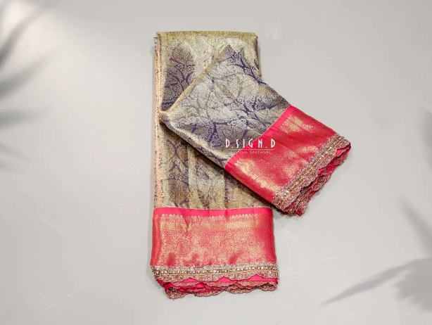 Amethyst Bridal Kancheevaram Saree