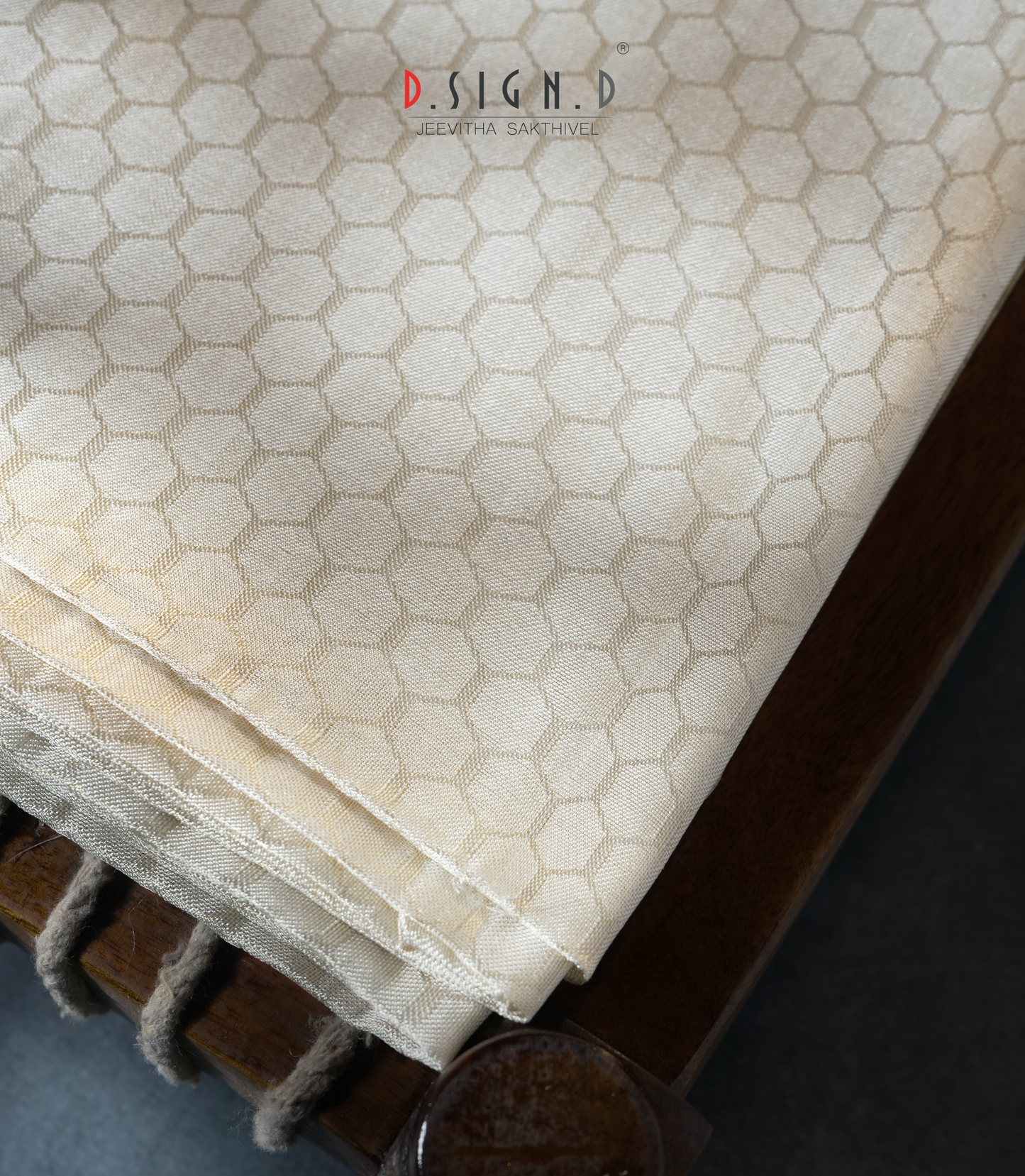 Hexagon Tissue Silk Shirt Material