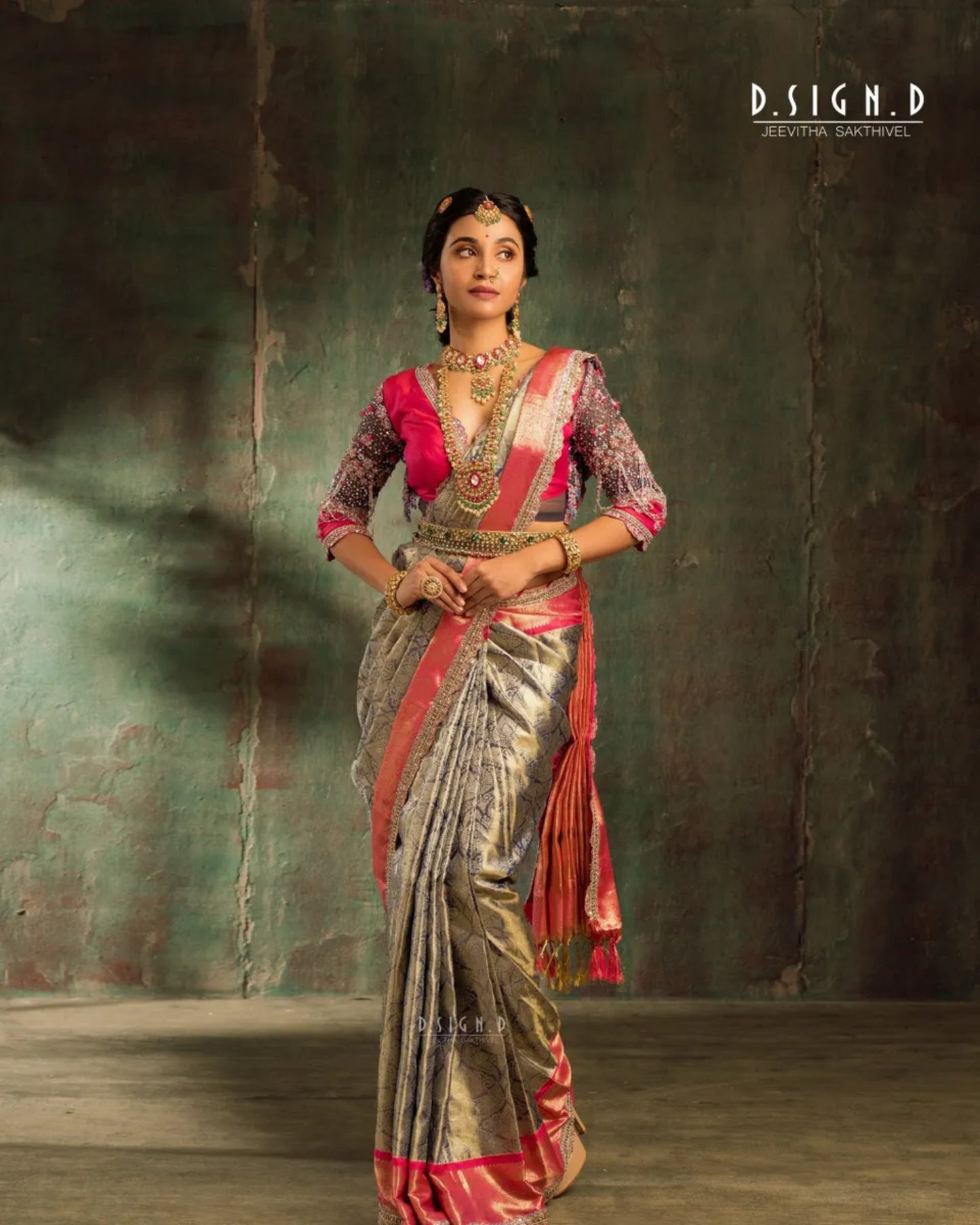 Amethyst Bridal Kancheevaram Saree