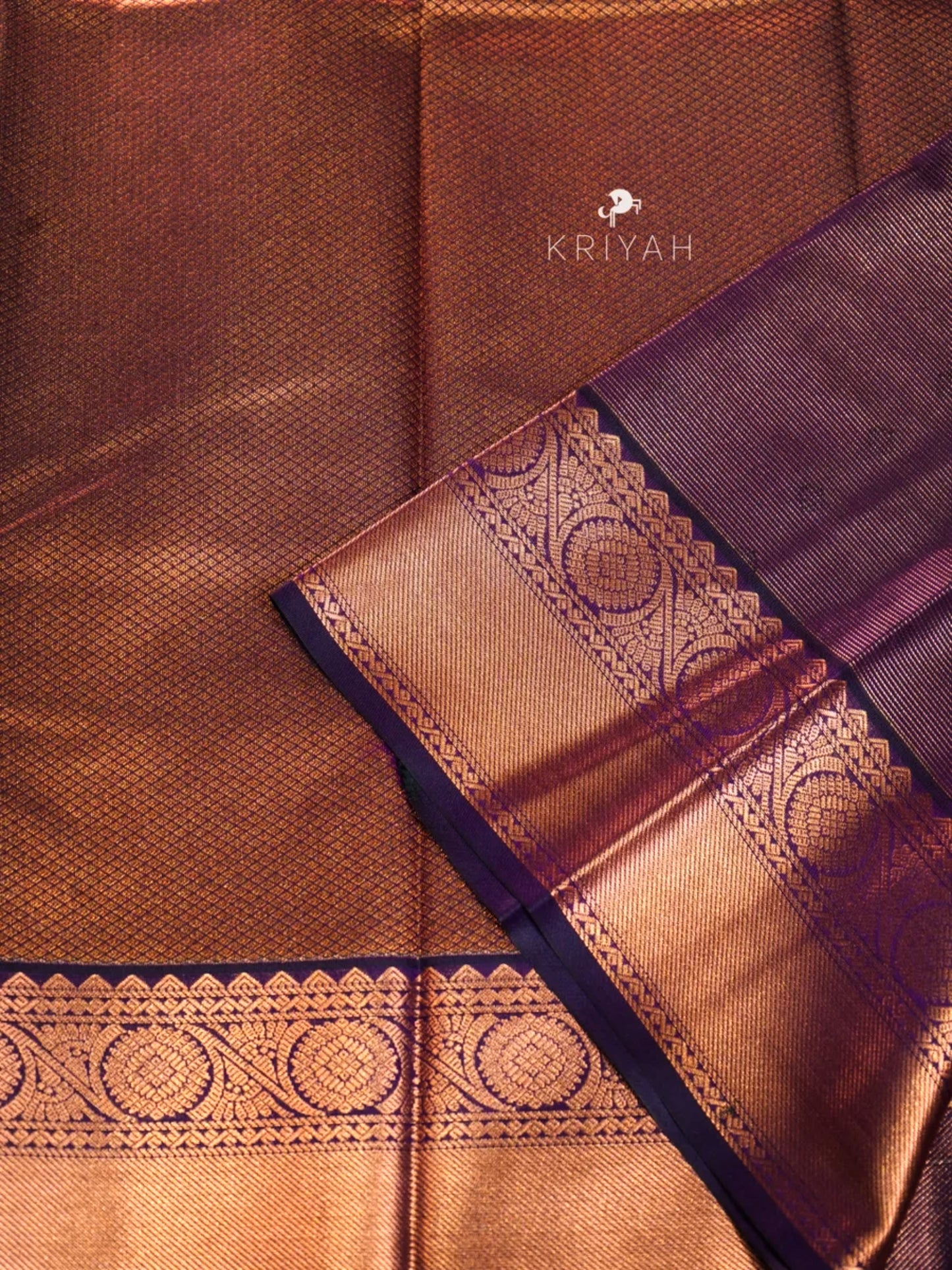 CORAL ORANGE VAIRA OOSI SAREE