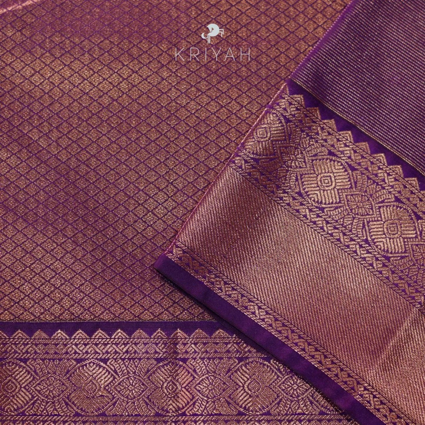 Salmon Peach vaira oosi saree