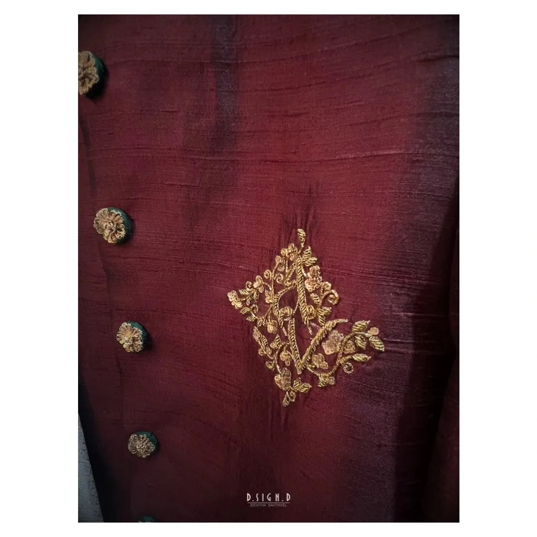 Brown Panchakacham Kurta Set