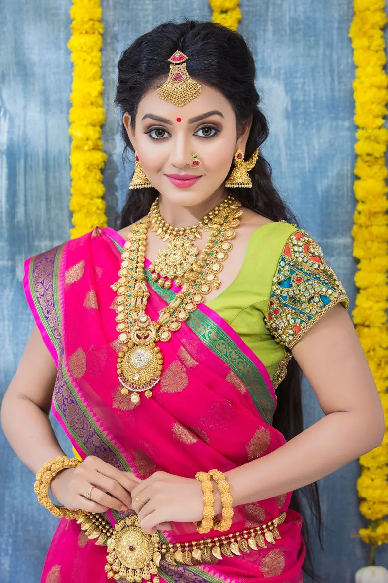 Green cutwork Blouse