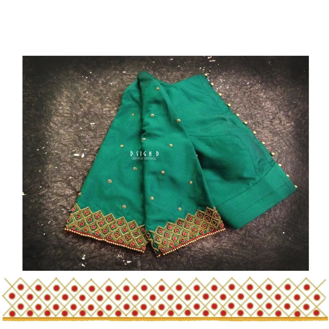Green Silk Blouse