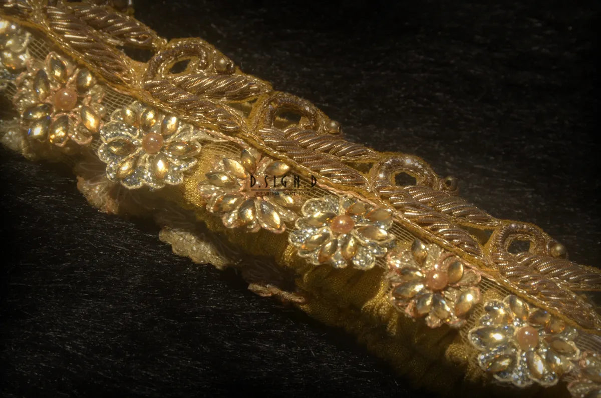 Floral patterned waist belt