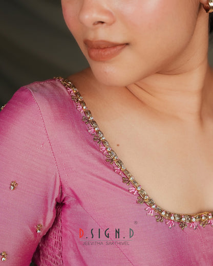 Anika - Pastel Pink Size flex Blouse