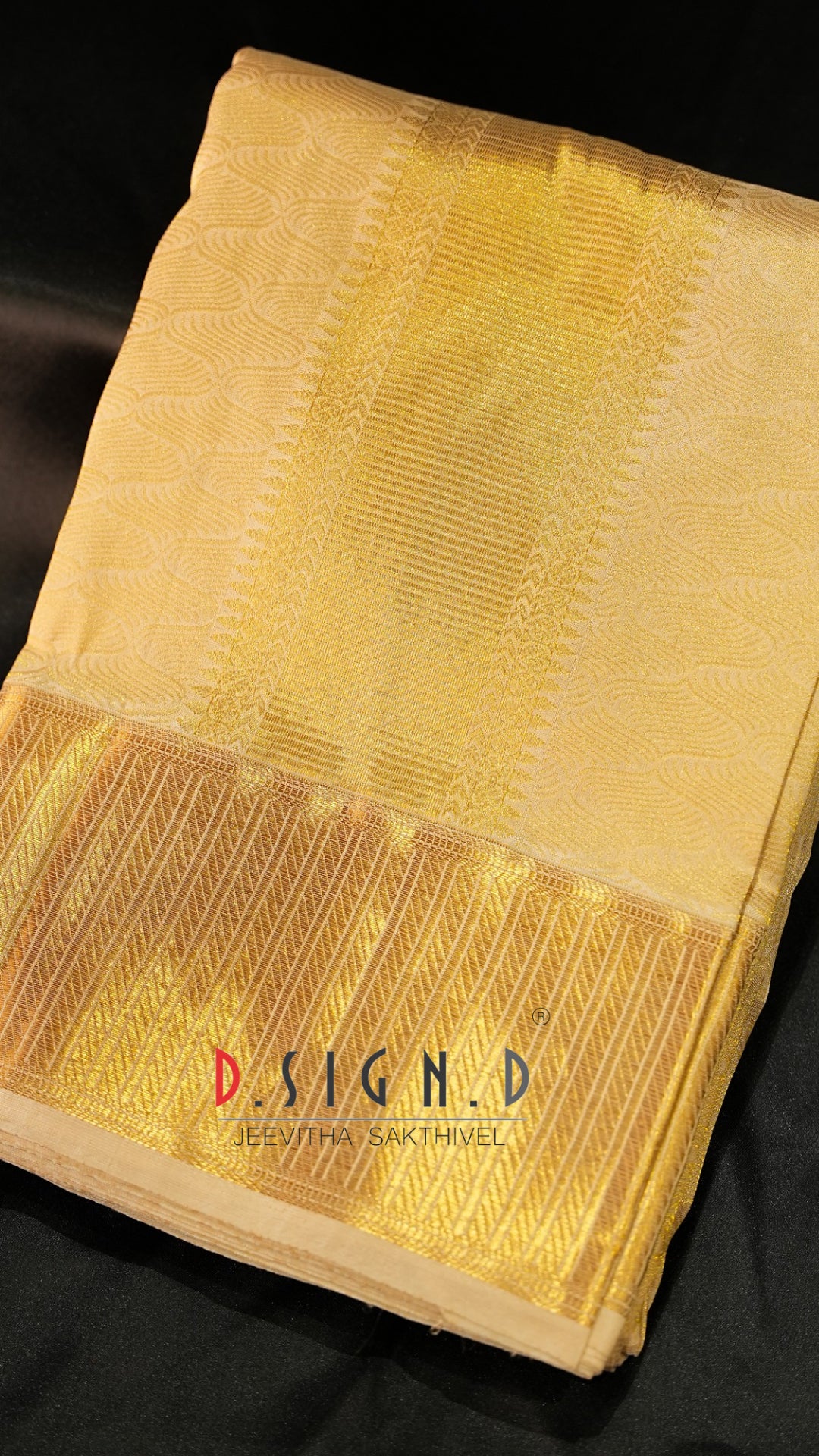 Aazhi- Celestial gold Spl Silk Blend Dhoti