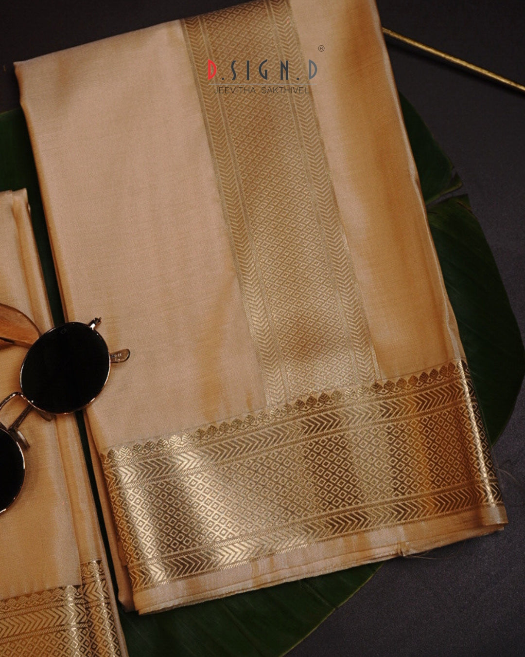 Classic- Gold fine silk dhoti set
