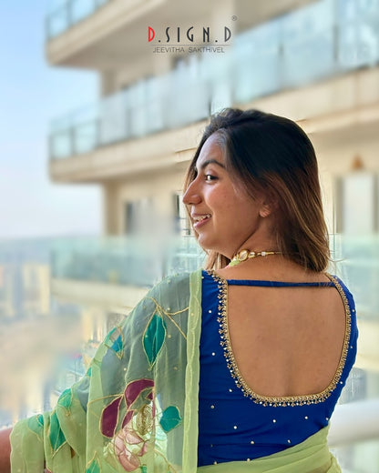 Anika - Blue Size flex Blouse