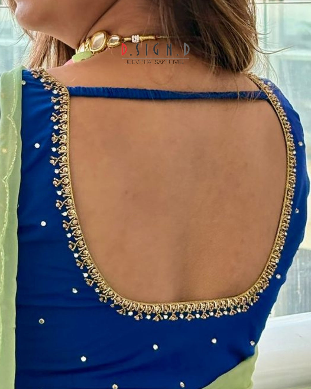 Anika - Blue Size flex Blouse