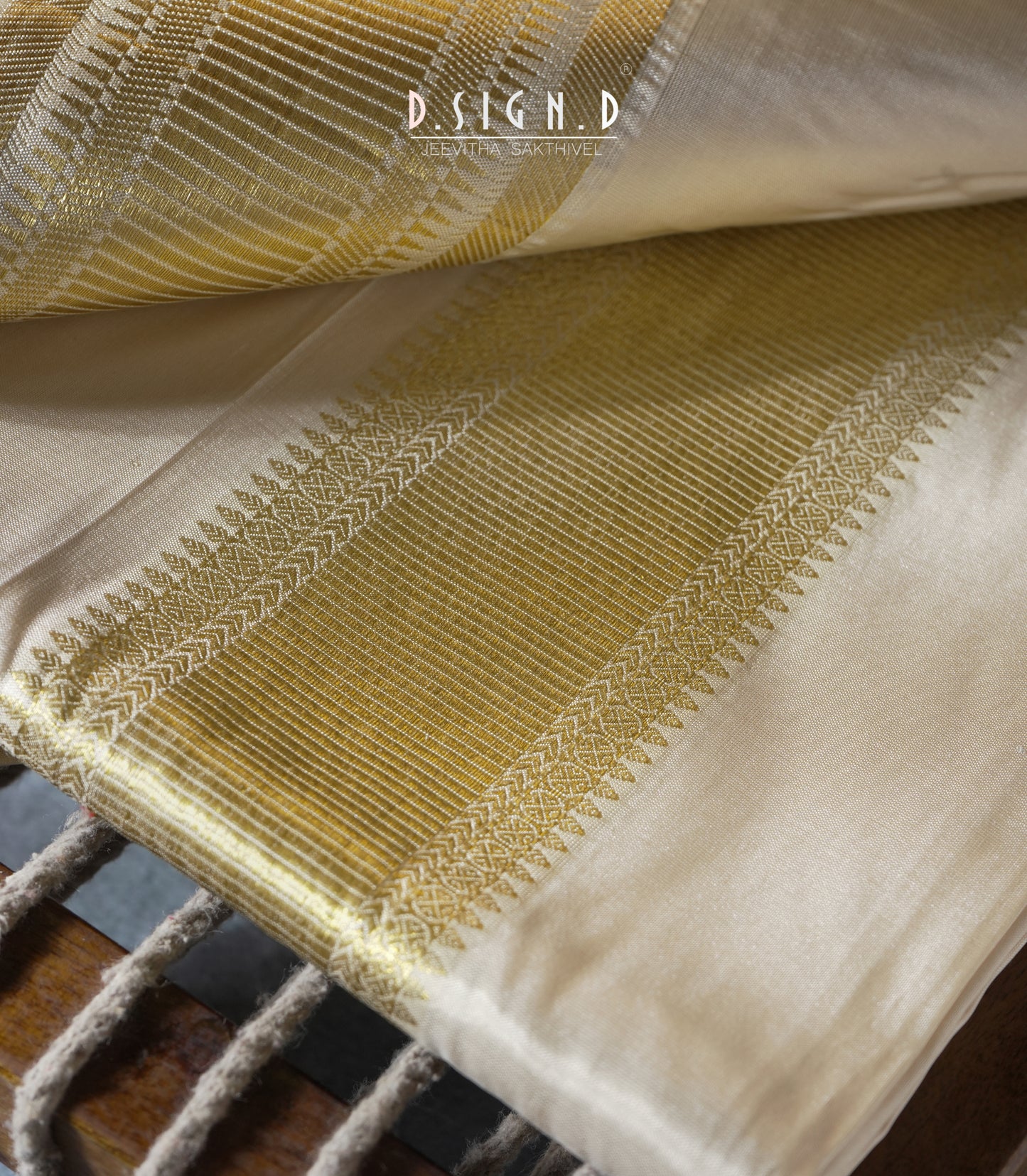 Premium Pure Silk dhoti - Gold