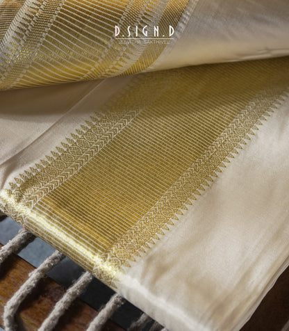 Premium Pure Silk dhoti - Gold