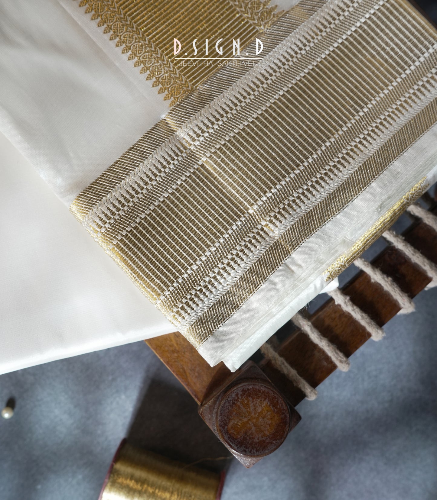 Premium Pure Silk dhoti - white