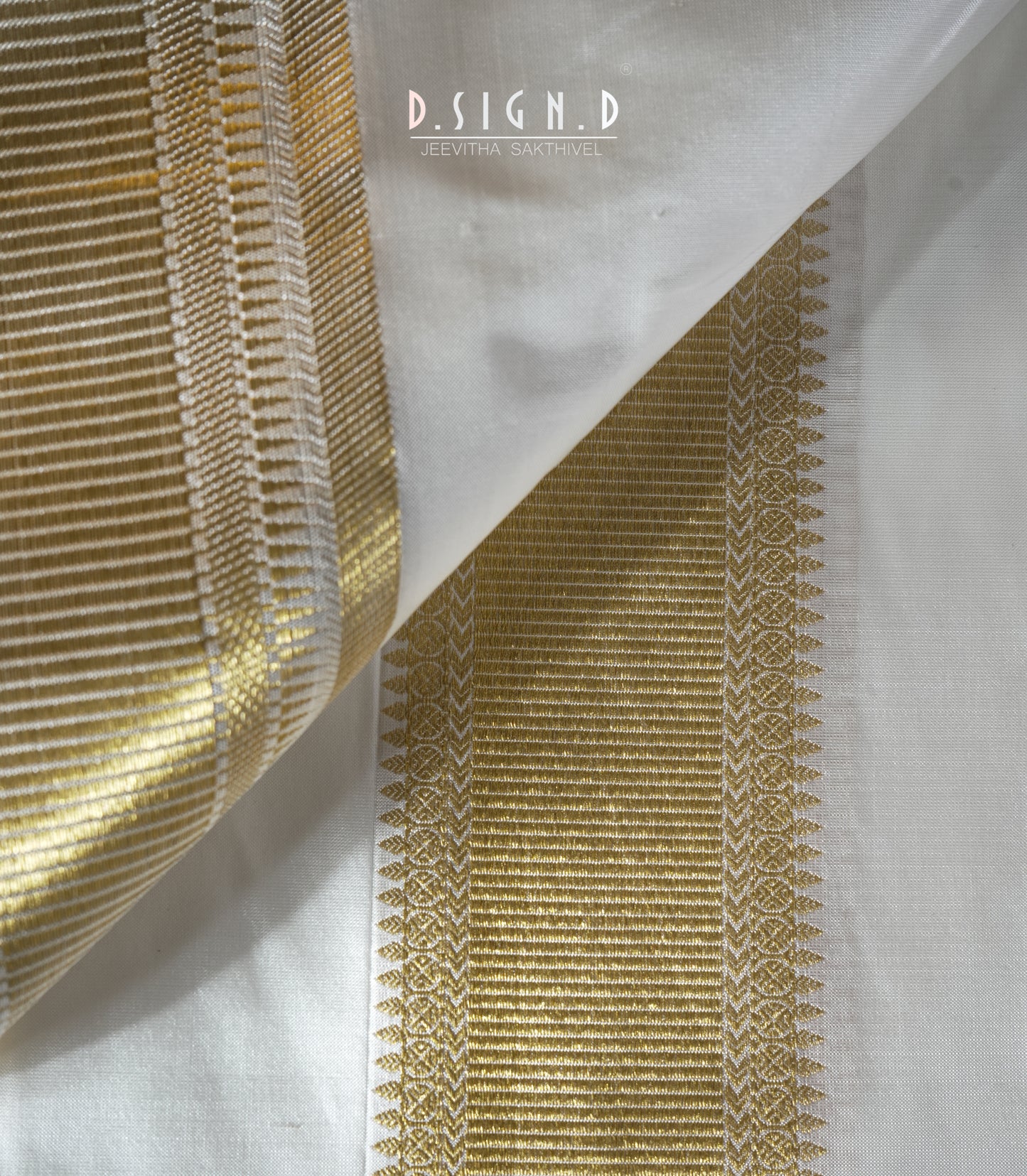 Premium Pure Silk dhoti - white
