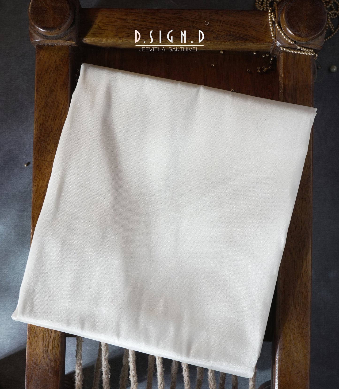 Premium Pure Silk dhoti - white