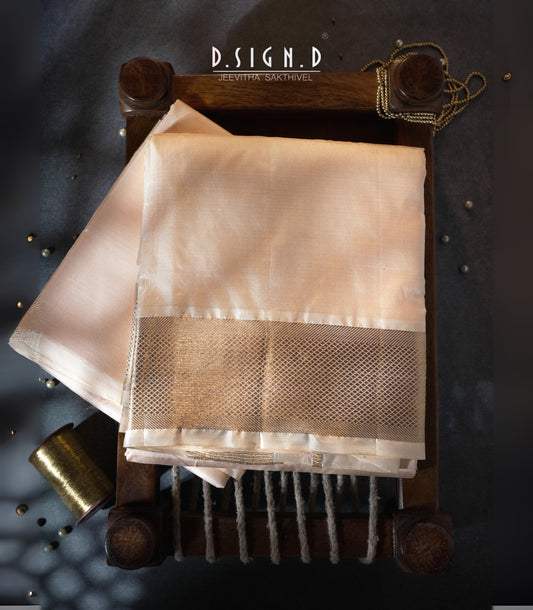 PURE MIX ROSE GOLD SILK DHOTI SET WITH SHIRT