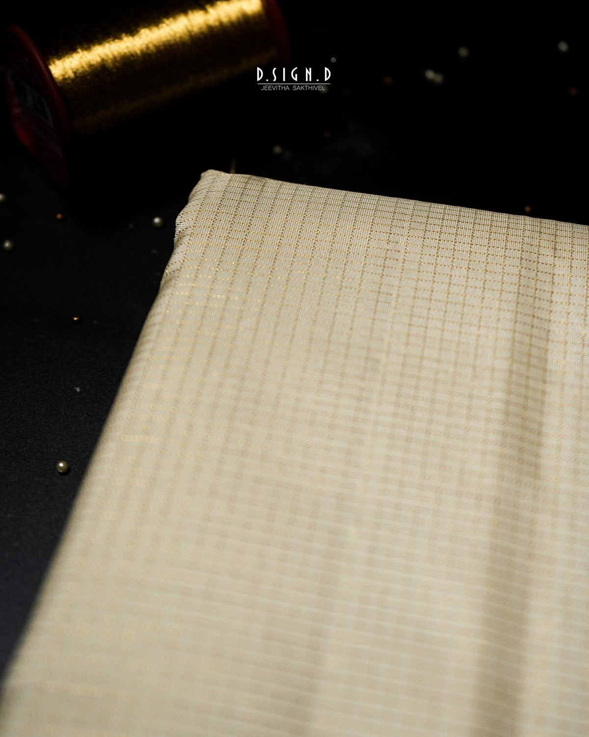 2G ZARI HANDLOOM - TRADITIONAL VAIRA OOSI BORDER PURE SILK DHOTI SET WHITE - 9x5