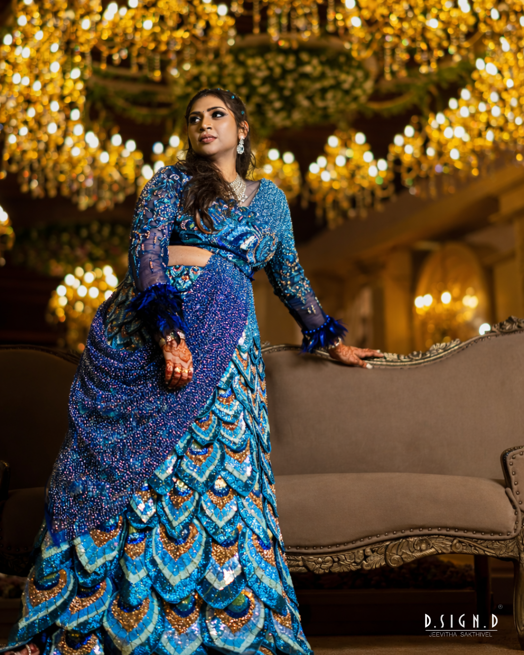 Regal Peacock Lehenga