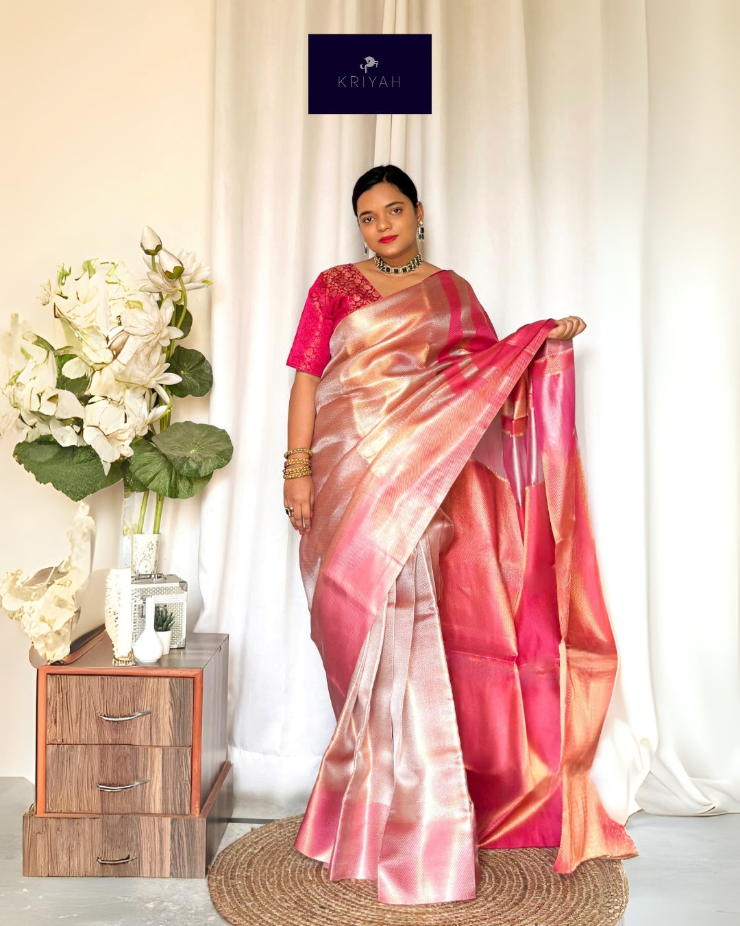 JYOTHIKA INSPIRED SEMI SILK SAREE
