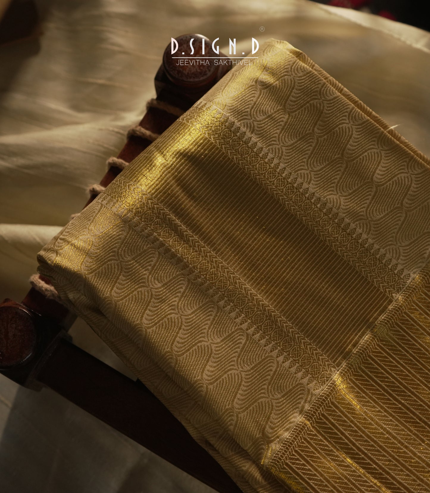 Aazhi- Celestial gold Spl Silk Blend Dhoti