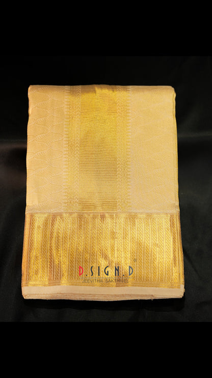 Aazhi- Celestial gold Spl Silk Blend Dhoti